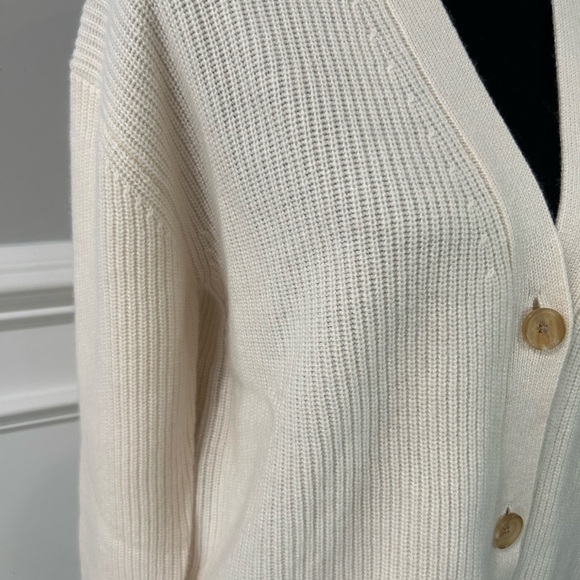 Mongolian Cashmere Oversized Boyfriend Cardigan Sweater Size Small - Picture 5 of 15